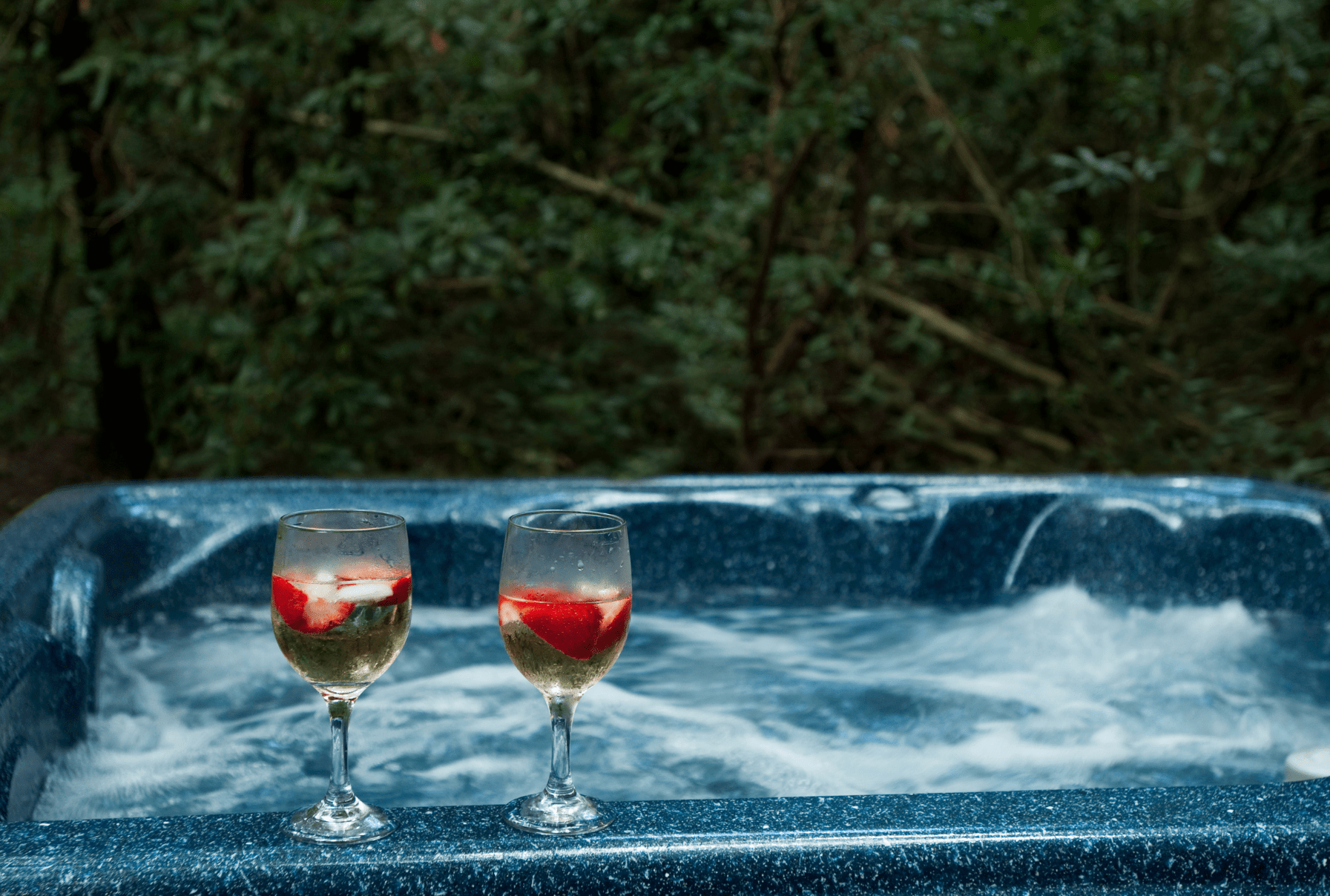 luxury in hot tub